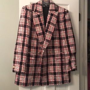 Zara glen plaid blazer